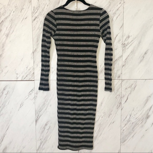 Akira Chicago Ribbed Bodycon Sweater Dress SZ M - Picture 3 of 3